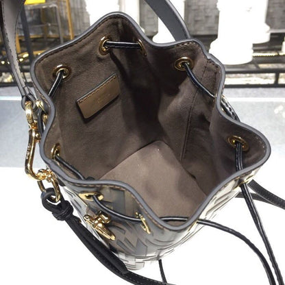 FI Mon Tresor Brown/Black For Women, Handbags, Shoulder And Crossbody Bags 7in/18cm FF 8BS010A659F13VK