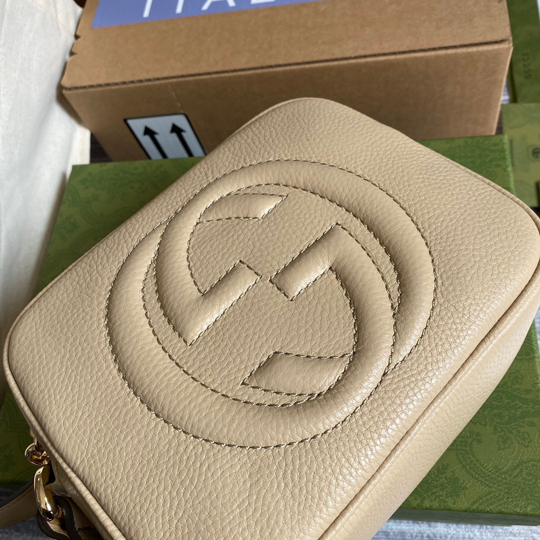 gg Soho Small Disco Bag Beige For Women, Women&#8217;s Bags, Shoulder And Crossbody Bags 8in/21cm gg 308364