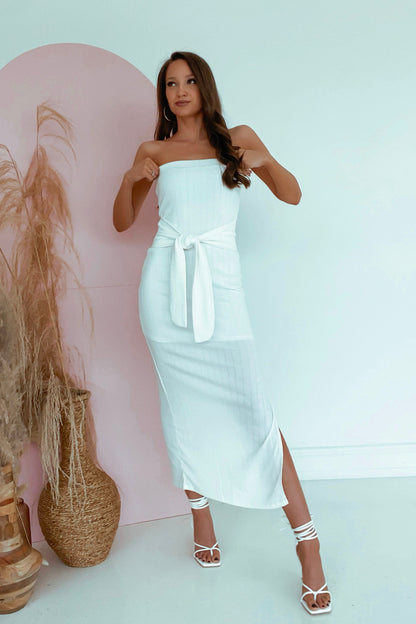 Front Tie Midi Dress