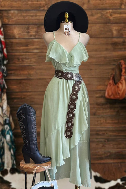 Flowy Ruffled Maxi Dress