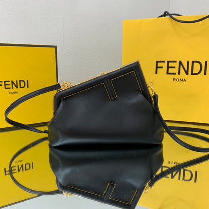 FI First Small Black For Women, HandBags, Shoulder And Crossbody Bags 10.2in/26cm FF 8BP129ABVEF0KUR