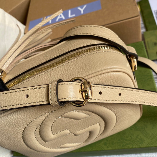 gg Soho Small Disco Bag Beige For Women, Women&#8217;s Bags, Shoulder And Crossbody Bags 8in/21cm gg 308364