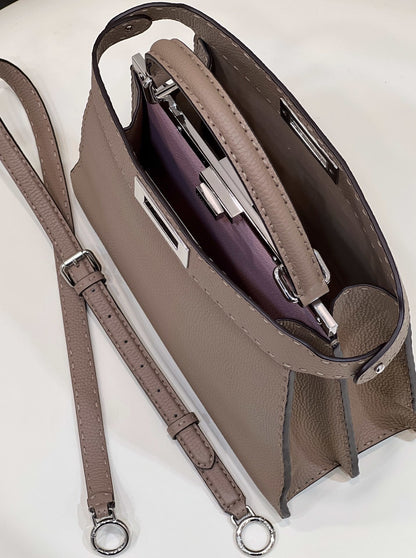 FI Peekaboo ISeeU Medium Brown For Women, Handbags, Shoulder Bags 13.1in/33.5cm FF
