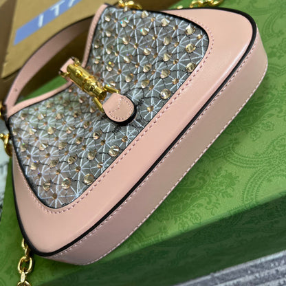 gg Jackie 1961 Mini Shoulder Bag Light Pink For Women, Women&#8217;s Bags 7.5in/19cm gg