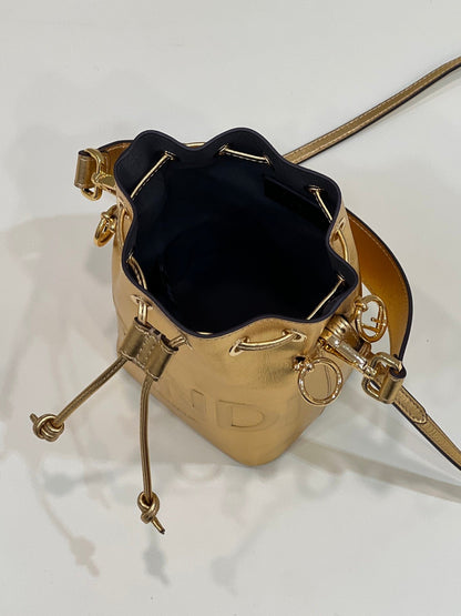 FI Mon Tresor Gold For Women, Handbags, Shoulder And Crossbody Bags 7in/18cm FF 8BS010AK61F1GNN