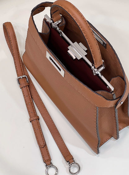 FI Peekaboo ISeeU Medium Bronze For Women, Handbags, Shoulder Bags 13.1in/33.5cm FF
