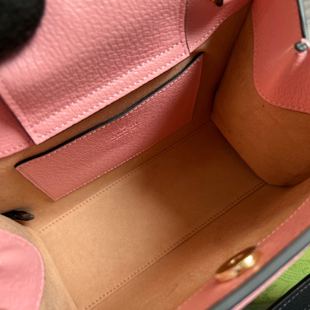 gg Diana Mini Tote Bag Pink For Women, Women&#8217;s Bags 7.9in/20cm gg ‎702732 U3ZDT 5479