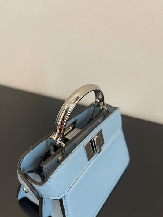 FI Peekaboo ISeeU Petite Blue Micro Bag For Woman 11cm/4.5in