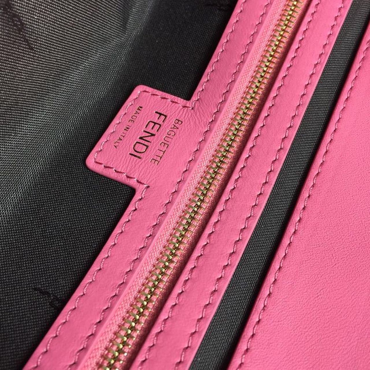 FI Baguette Nappa Pink For Women, Handbags, Shoulder And Crossbody Bags 10.6in/27cm FF 8BR600