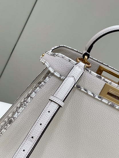 FI Peekaboo ISeeU Medium Ivory For Women, Handbags, Shoulder Bags 13.1in/33.5cm FF