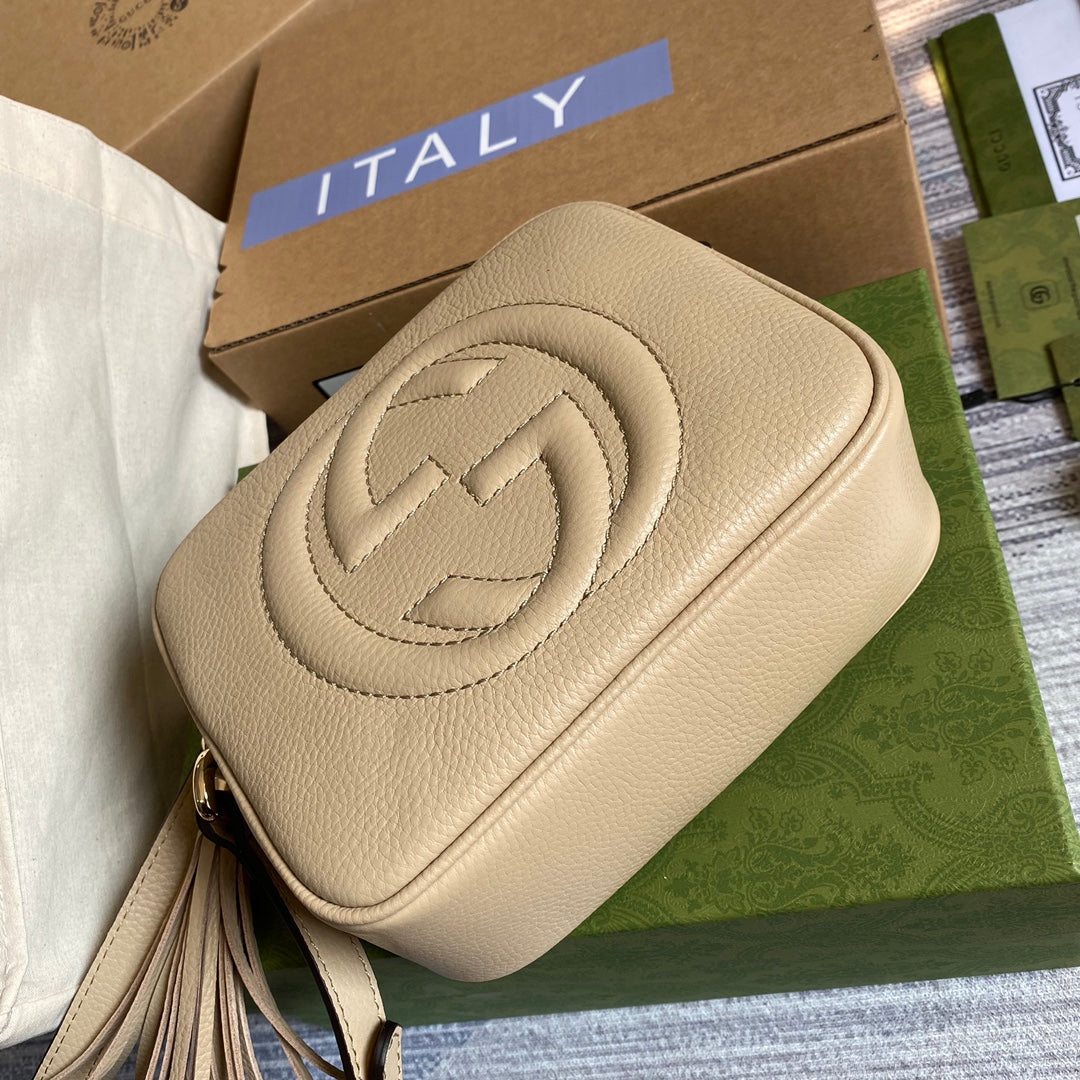 gg Soho Small Disco Bag Beige For Women, Women&#8217;s Bags, Shoulder And Crossbody Bags 8in/21cm gg 308364