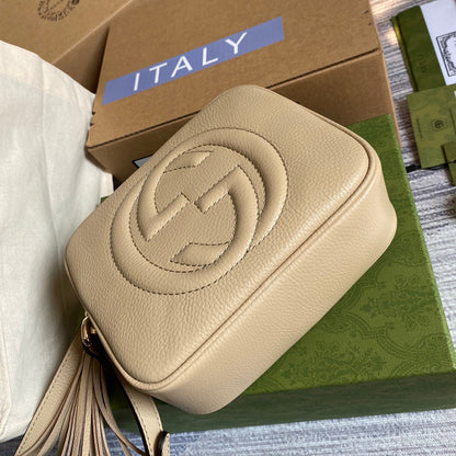 gg Soho Small Disco Bag Beige For Women, Women&#8217;s Bags, Shoulder And Crossbody Bags 8in/21cm gg 308364