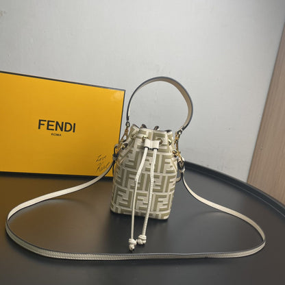 FI Mon Tresor Beige Mini Bag For Woman 18cm/7in 8BS010A659F174X