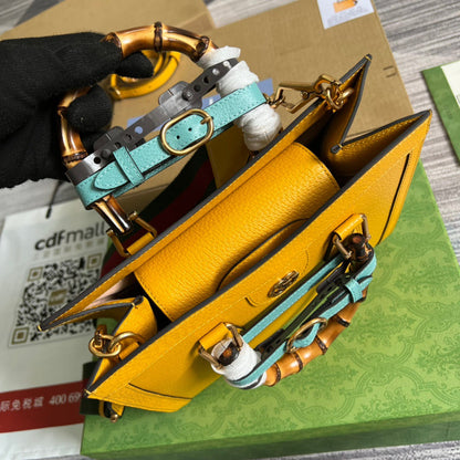 gg Diana Small Tote Bag Yellow For Women, Women&#8217;s Bags 11in/27cm gg ‎