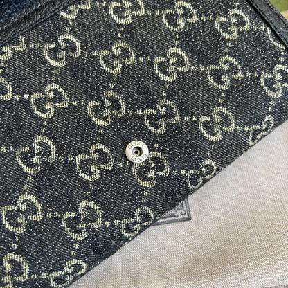 gg Dionysus gg Mini Chain Bag Black And Ivory gg Denim Jacquard For Women 8in/20cm 401231