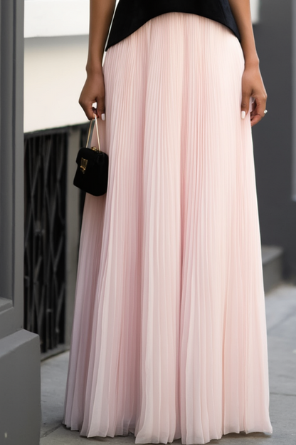 Evening Dress Pink Strapless Floor-Length Dress