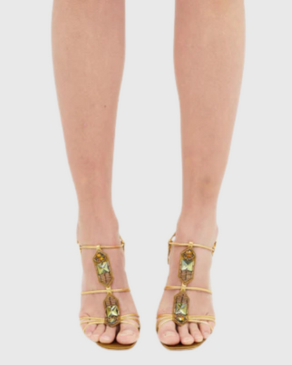 Cəfər Gem Strappy Sandals