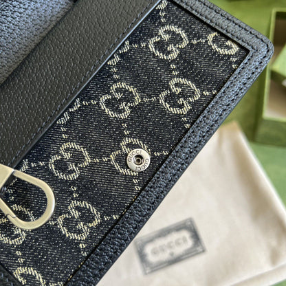 Dionysus gg Super Mini Bag Black And Ivory gg Denim Jacquard For Women 6.5in/17cm 476432