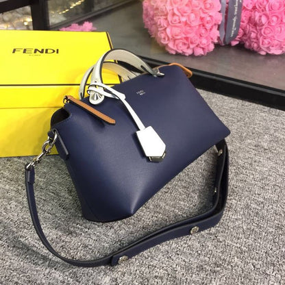 FI By The Way Medium Bag Dark Blue For Women, Handbags, Shoulder And Crossbody Bags 10.6in/27cm FF 8BL1461