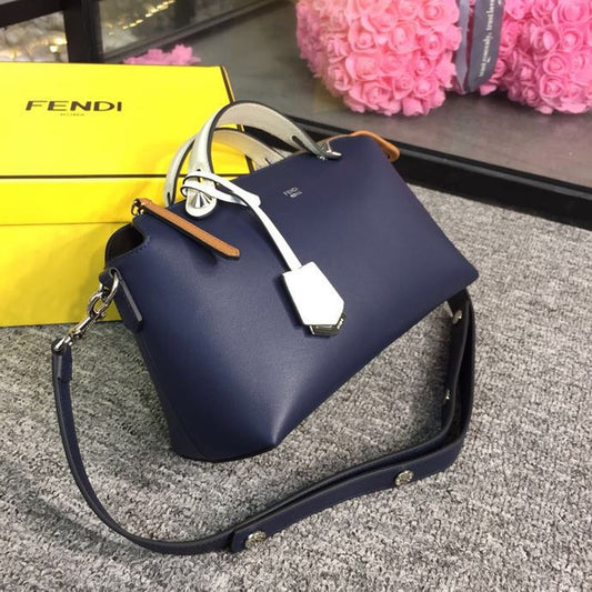 FI By The Way Medium Bag Dark Blue For Women, Handbags, Shoulder And Crossbody Bags 10.6in/27cm FF 8BL1461