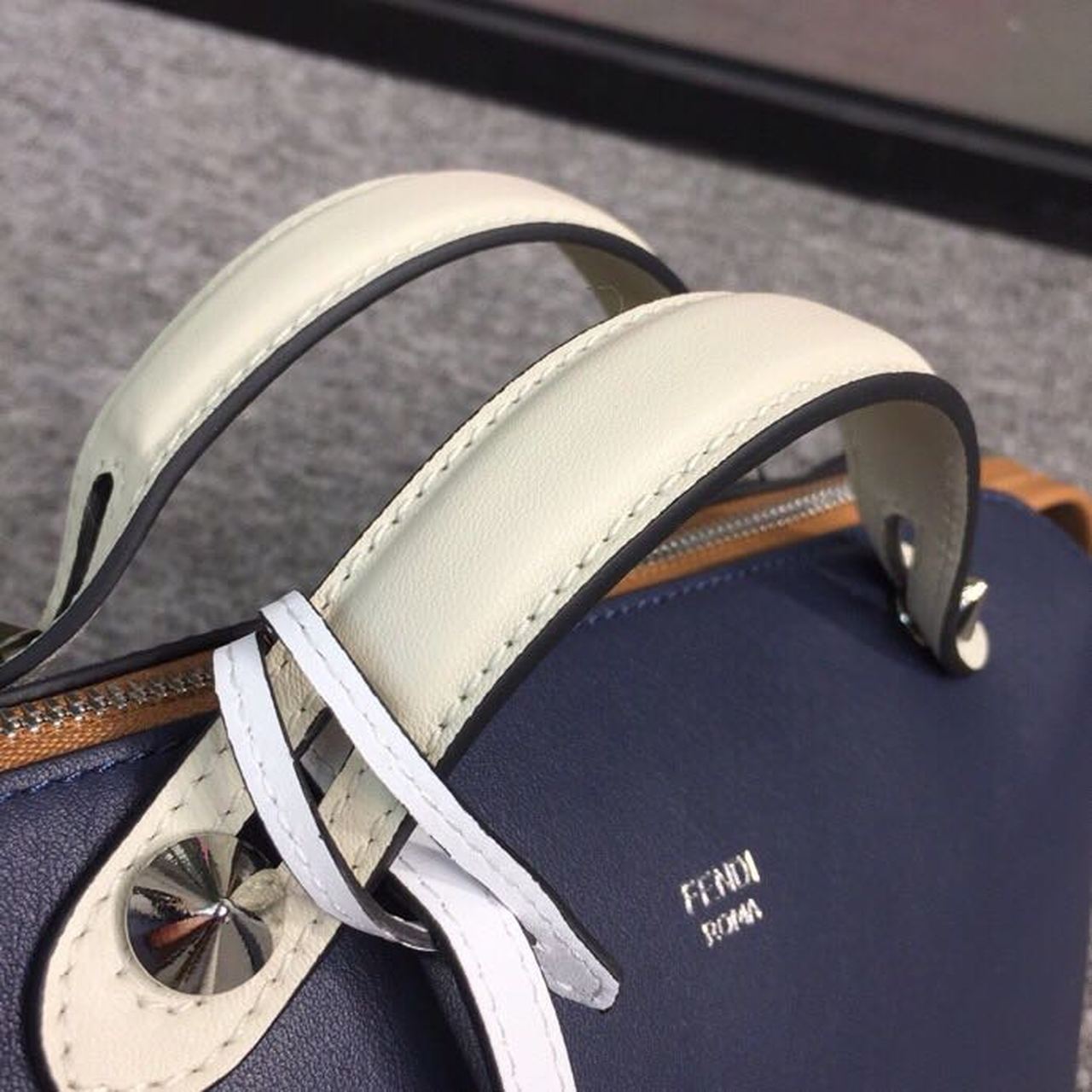 FI By The Way Medium Bag Dark Blue For Women, Handbags, Shoulder And Crossbody Bags 10.6in/27cm FF 8BL1461
