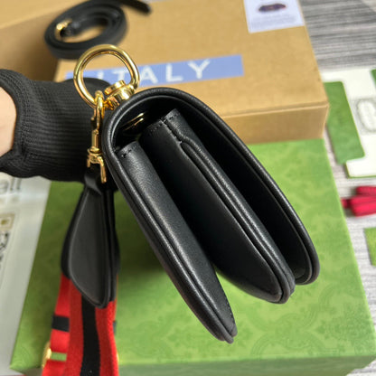 gg Blondie Mini Bag Black For Women, Women&#8217;s Bags 8.7in/22cm gg‎ ‎698643 UXXAG 1064