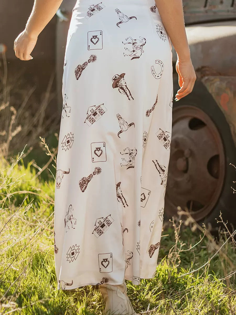 Wild Card Western Skirt