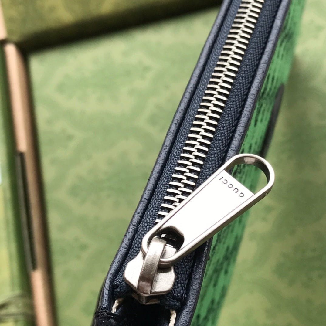 gg Beauty Case With Interlocking G Green And Blue gg Canvas For Women 12in/30cm gg
