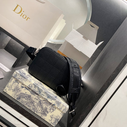 Dior Safari Messenger Bag Black Canvas