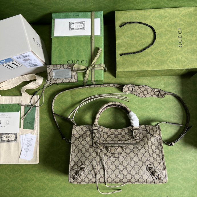 gg Luggage Beige For Women And Men 15in/39cm gg