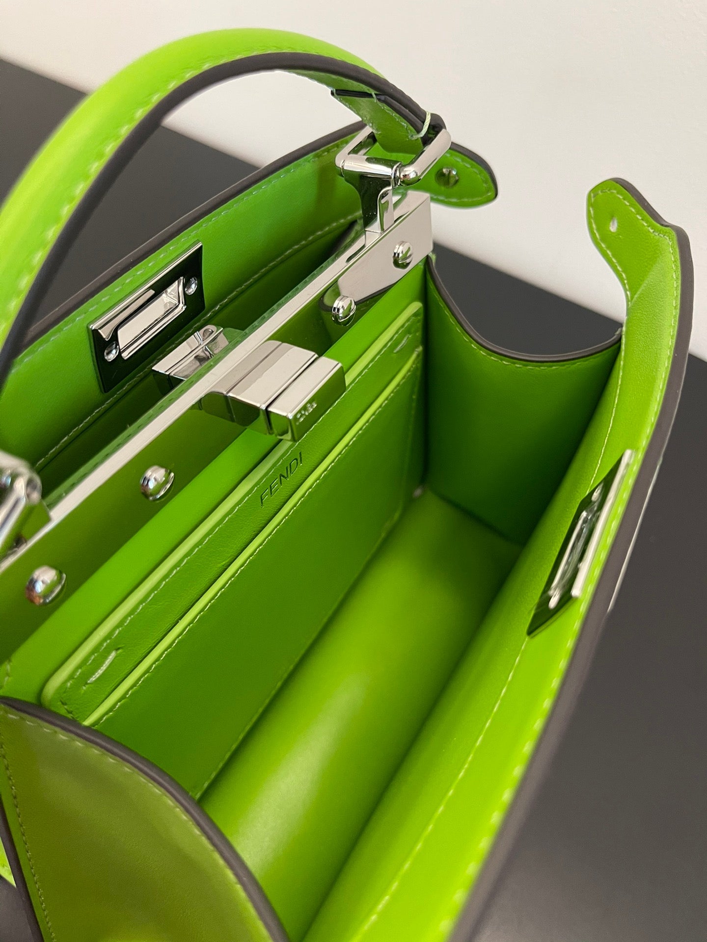 FI Peekaboo ISeeU Petite Chartreuse Small Bag For Woman 20cm/8in