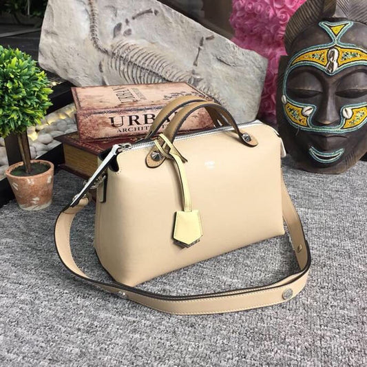 FI By The Way Medium Bag Beige For Women, Handbags, Shoulder And Crossbody Bags 10.6in/27cm FF 8BL1461