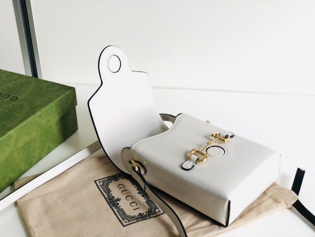 gg Horsebit 1955 Mini Bag For Women White 6.7in/17cm ‎625615