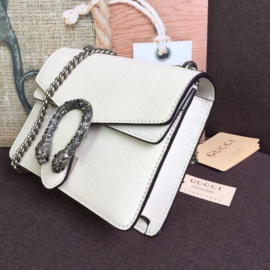 gg Dionysus Mini Bag White For Women 7.5in/19cm gg 421970 0K7JN 9680