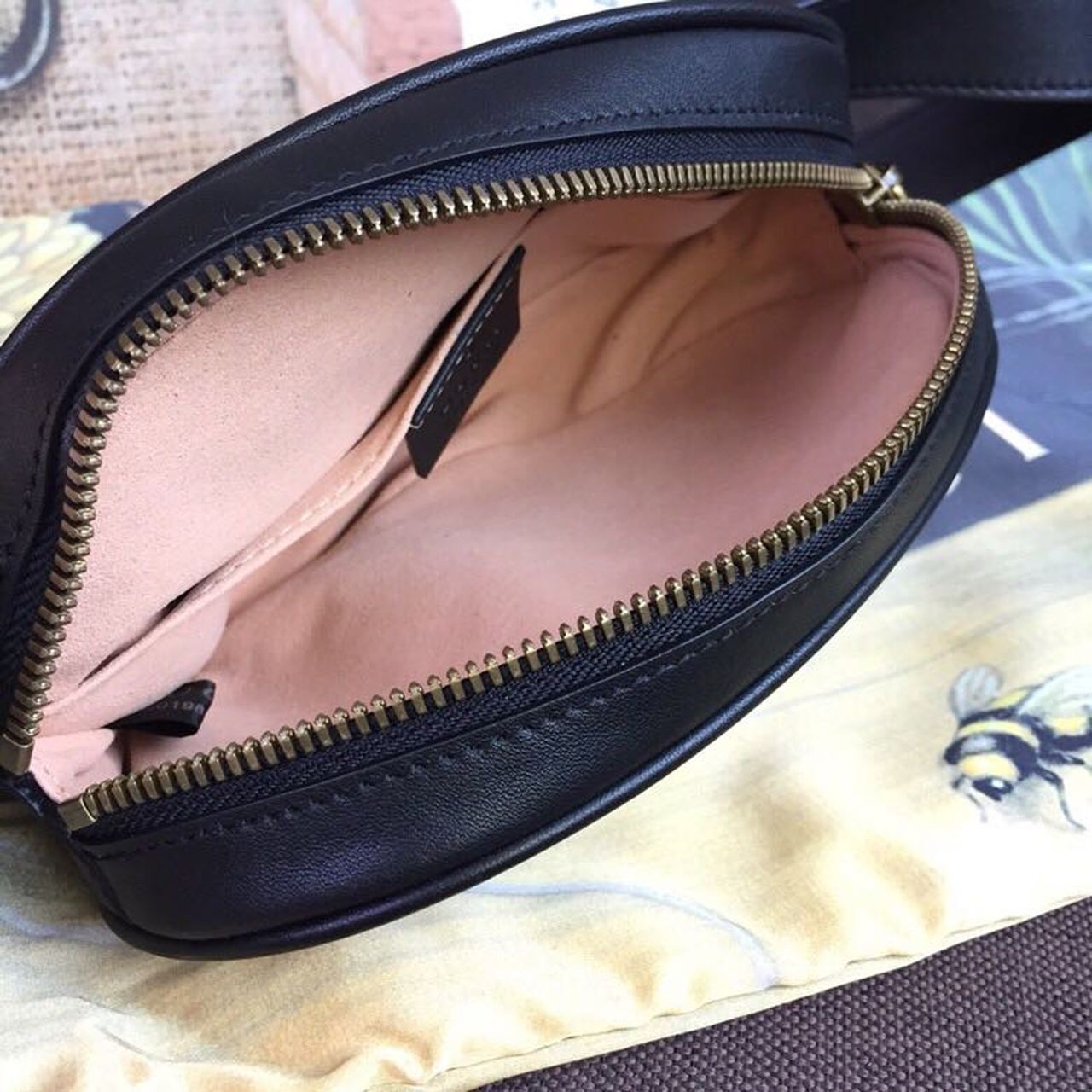 gg Marmont Belt Bag Black For Women 7in/18cm gg 476434
