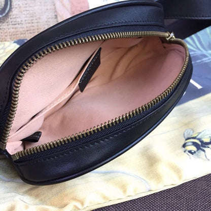 gg Marmont Belt Bag Black For Women 7in/18cm gg 476434