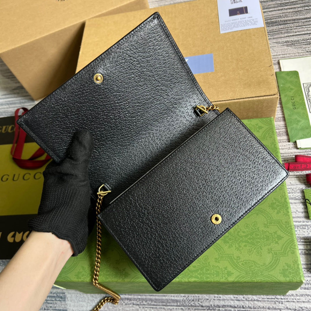 gg Diana Mini Bag With Bamboo Black For Women, Women&#8217;s Bags 7.5in/19cm gg 696817 DJ20T 1000