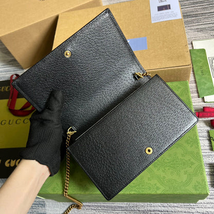 gg Diana Mini Bag With Bamboo Black For Women, Women&#8217;s Bags 7.5in/19cm gg 696817 DJ20T 1000