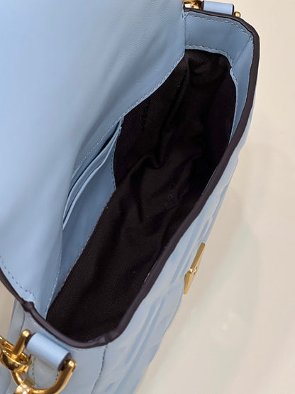 FI Baguette Blue For Women, Handbags, Shoulder And Crossbody Bags 7.5in/19cm FF 8BS017