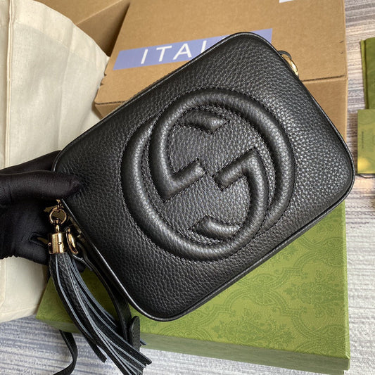 gg Soho Small Disco Bag Black For Women, Women&#8217;s Bags, Shoulder And Crossbody Bags 8in/21cm gg 308364
