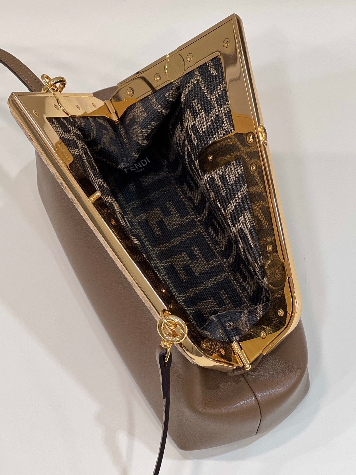 FI First Small Dark Brown For Women, HandBags, Shoulder And Crossbody Bags 10.2in/26cm FF 8BP129