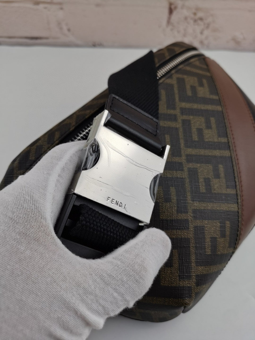 FI Belt Bag Khaki/Brown For Men, Men&#8217;s Bags 18.1in/46cm 7VA434