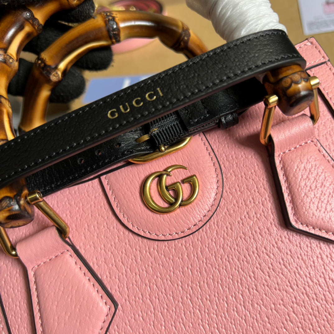 gg Diana Mini Tote Bag Pink For Women, Women&#8217;s Bags 7.9in/20cm gg ‎702732 U3ZDT 5479