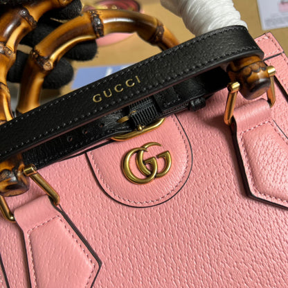 gg Diana Mini Tote Bag Pink For Women, Women&#8217;s Bags 7.9in/20cm gg ‎702732 U3ZDT 5479