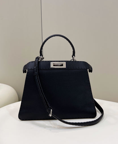 FI Peekaboo ISeeU Medium Black For Women, Handbags, Shoulder Bags 13.1in/33.5cm FF