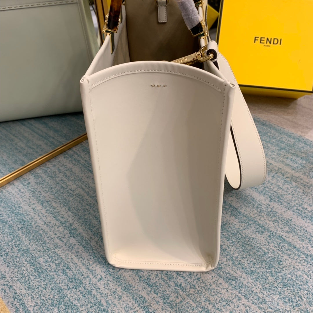 FI Sunshine Handle Bag White For Women, Handbags, Shoulder And Crossbody Bags 14.2in/36cm FF 8BH386ABVLF0K7E