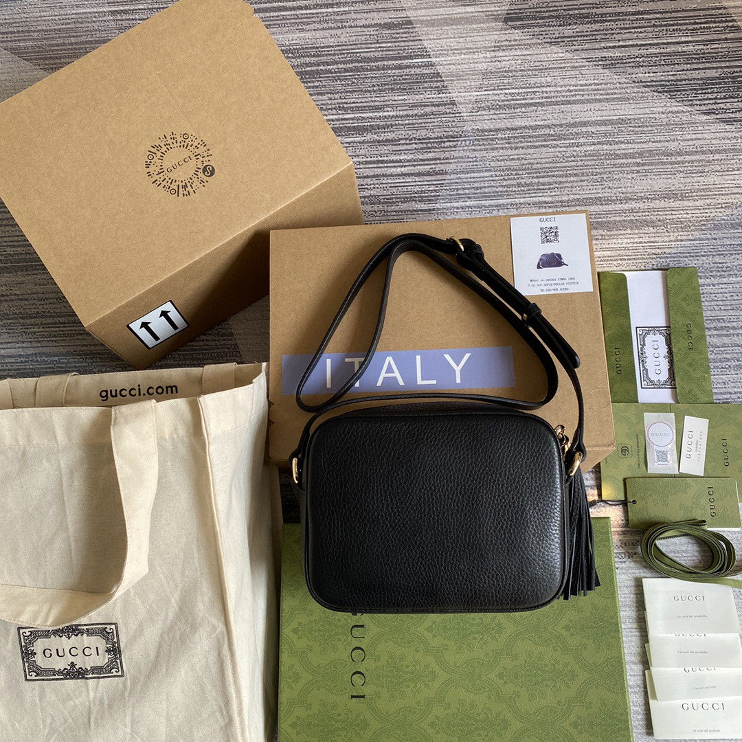 gg Soho Small Disco Bag Black For Women, Women&#8217;s Bags, Shoulder And Crossbody Bags 8in/21cm gg 308364