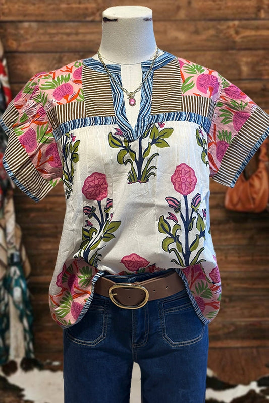Pretty Floral Print T-Shirt