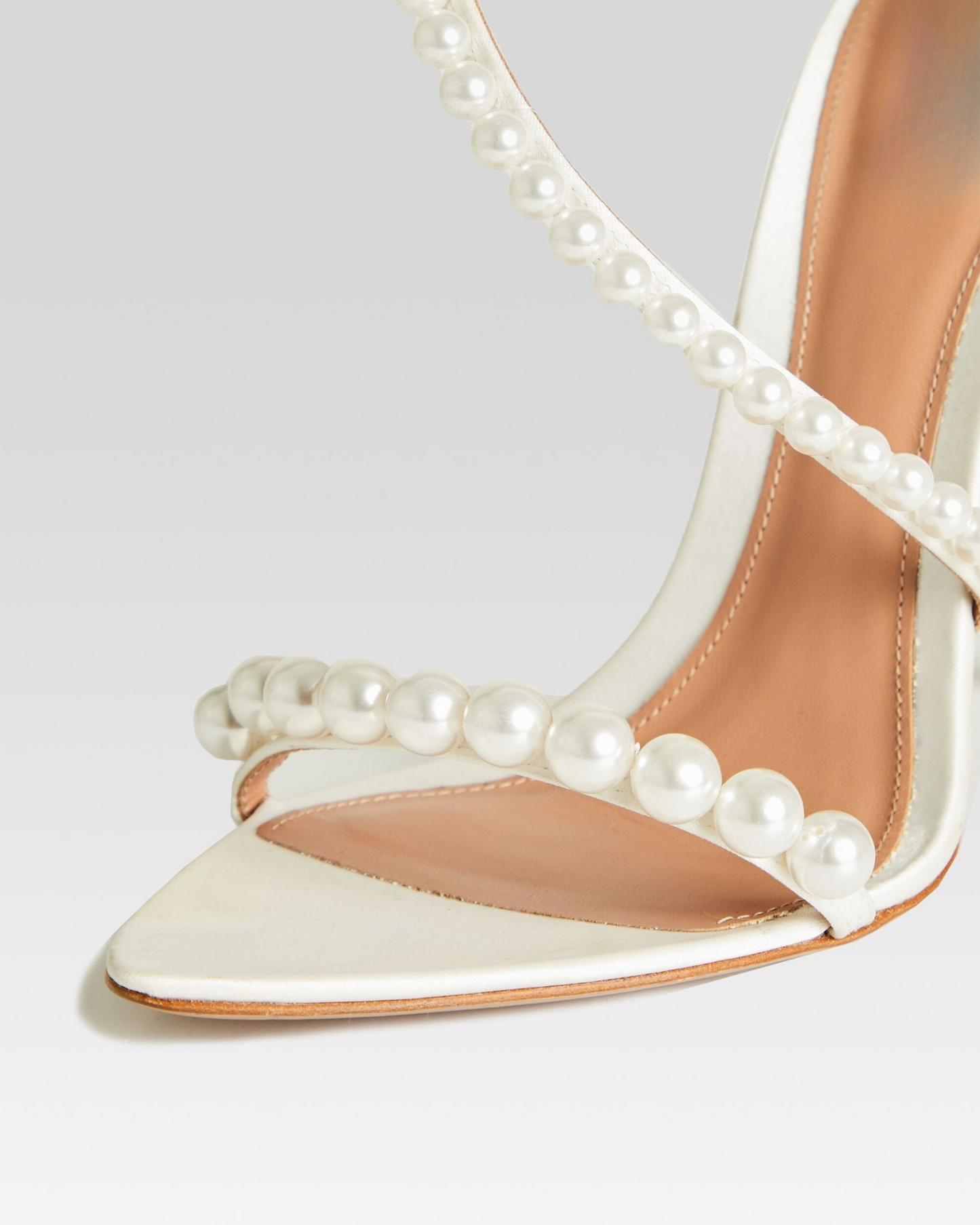 Anu Spiral Strap Pearl Sandals