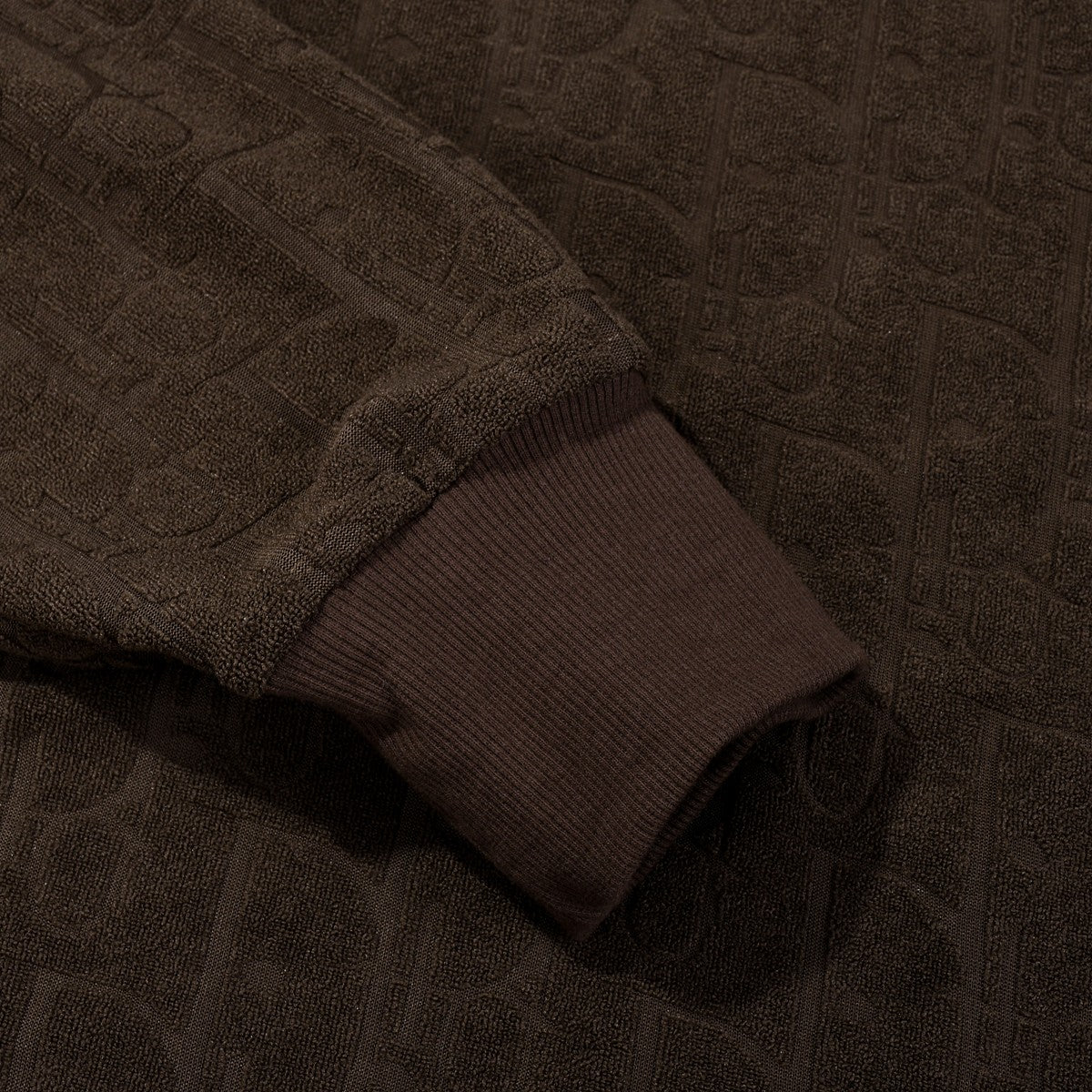 DIOR OBLIQUE RELAXED FIT HOODED SWEATSHIRT BROWN